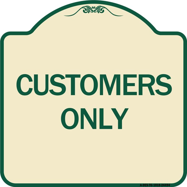 Signmission Designer Series Customers Only, Tan & Green Heavy-Gauge Aluminum Sign, 18" x 18", TG-1818-24494 A-DES-TG-1818-24494 - main